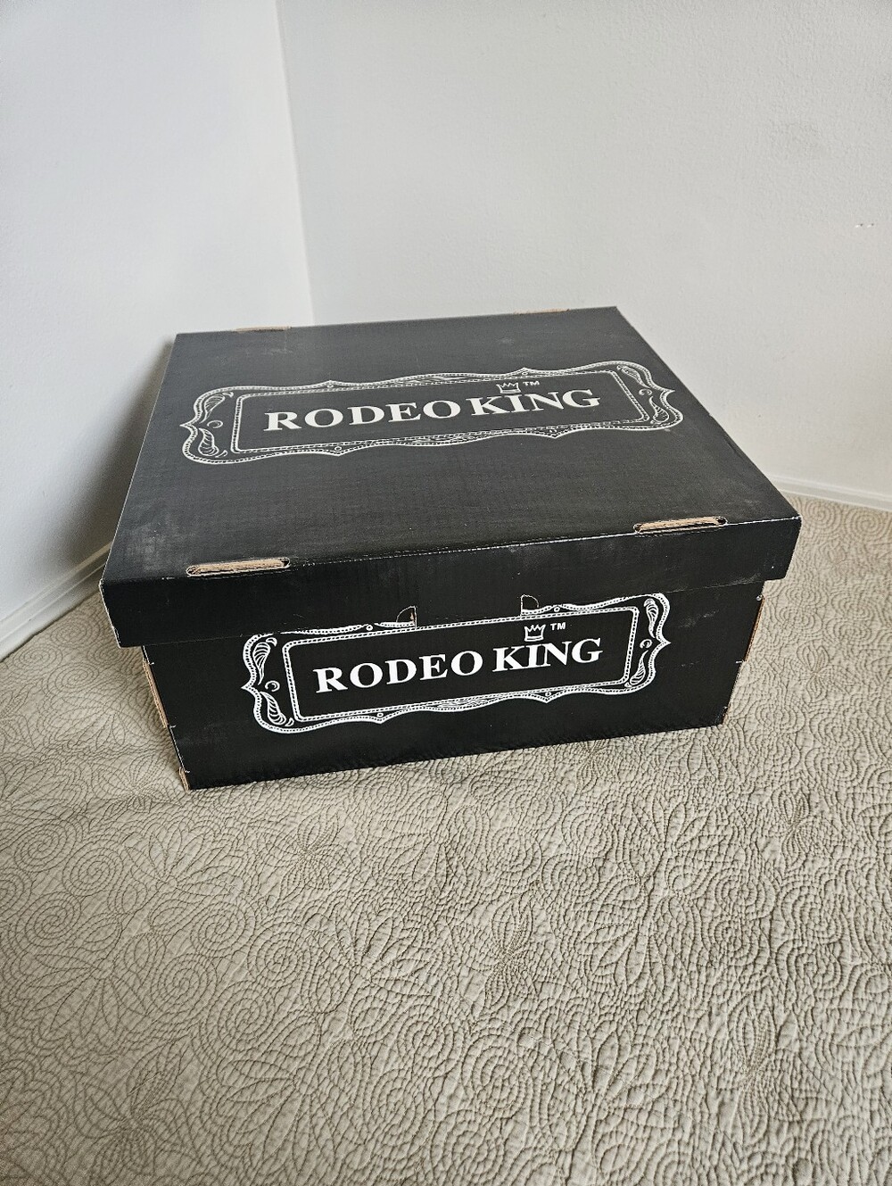 Rodeo King Men's Black Felt Western Hat Size 7-1/8, 7x - Picture 6 of 6